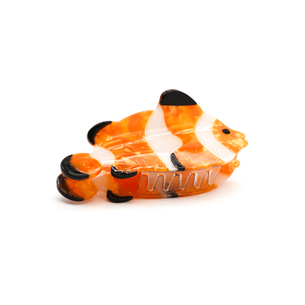 ORANGE FISH HAIRCLIP - vibrant fish-themed hair clip in orange, inspired by coral reefs and summer seas.