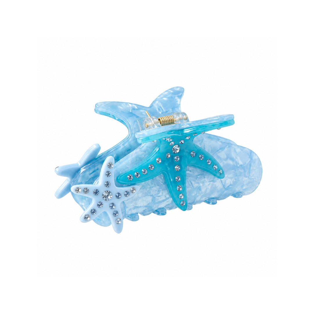 BLUE STARFISH HAIRCLIP