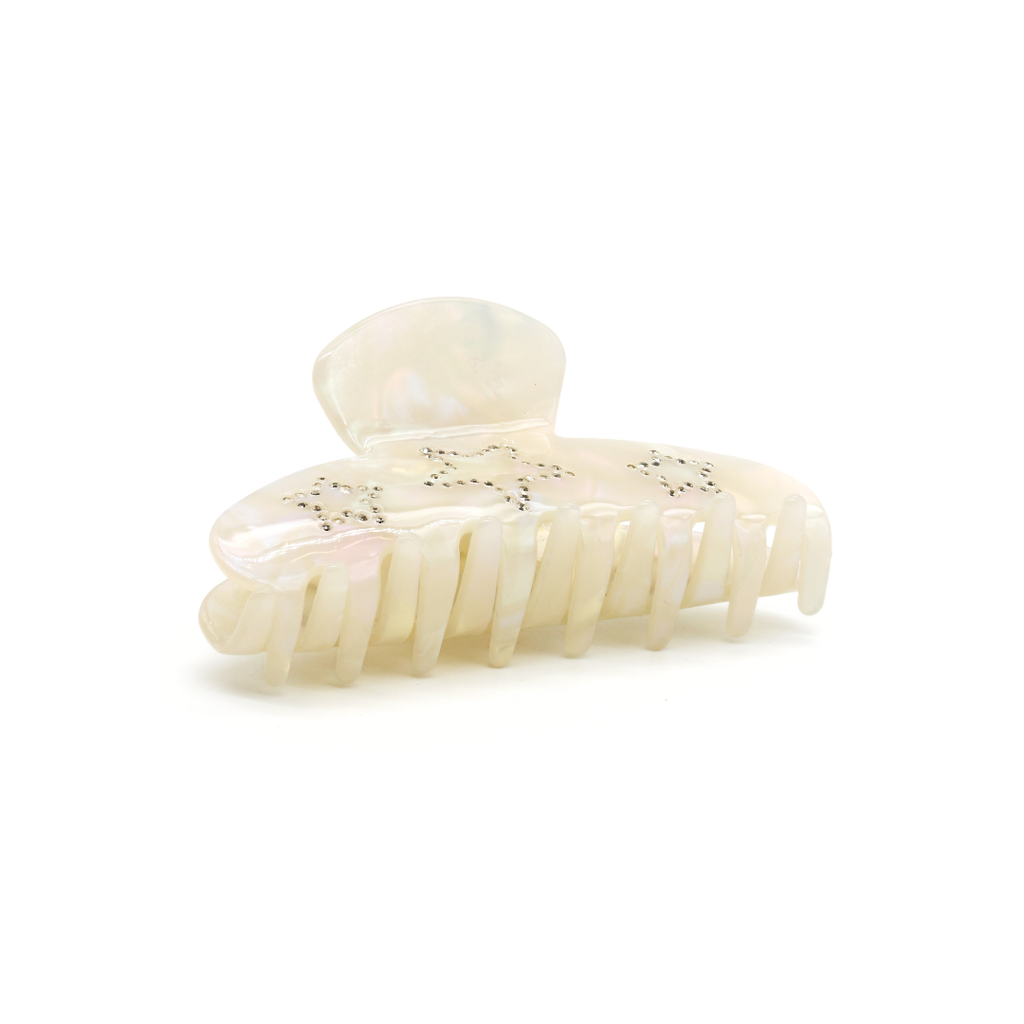 STAR HAIRCLIP IN WHITE
