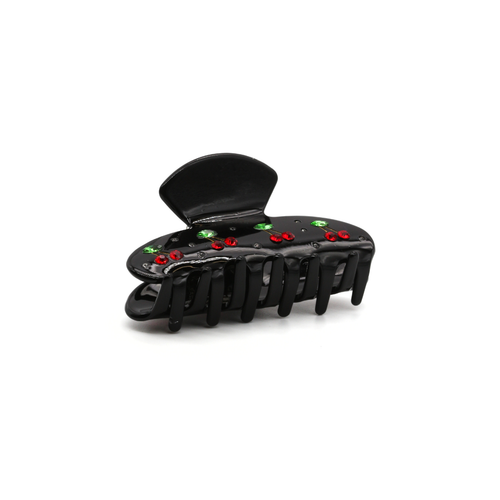 CHERRY POP HAIRCLIP IN BLACK