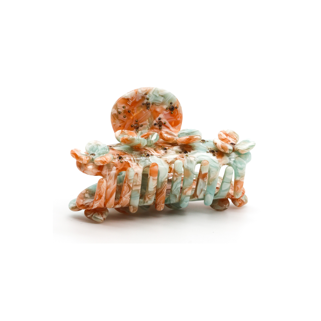 FLORA HAIRCLIP IN ORANGE